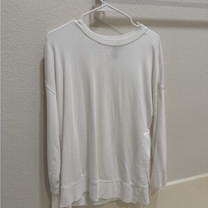 Sweaty Betty white long sleeve top